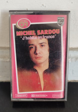 Michel Sardou "J'habite en France" Cassette Audio Philips