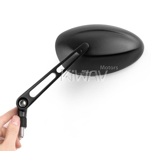Rétroviseur convex ovale noir - ovale,