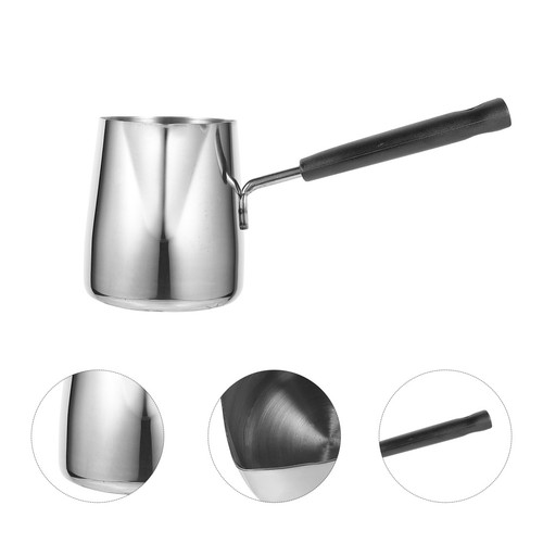 Marmite inox tasse lait - inox, de