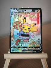 Carte POKEMON PIKACHU GEISHA brillante et texturée JAPON ESTAMPE FANART