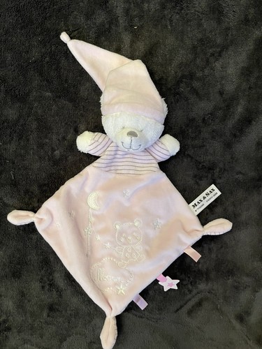 Doudou plat ours rose - doudou,