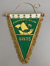FC Nantes grand fanion vintage double face pennant banderin wimpel football