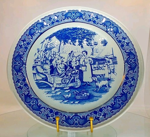 Plat service ancien delfts - plat,