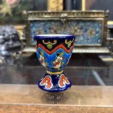 ancien coquetier en emaux de