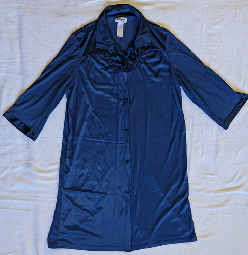 Dark blue applique - blue, 60's