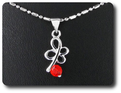 Pendentif rubis 1x4 plaqué - rubis,