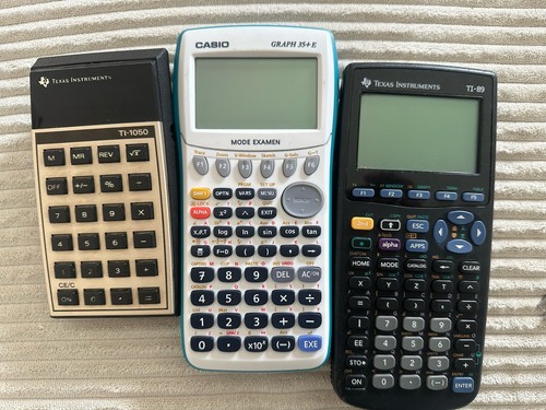 Lot calculatrices casio - de, (casio