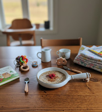 Assiette Chauffante pour Bébé Vintage - Plat en Porcelaine Motif Lapins