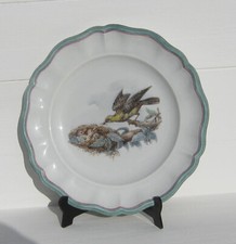 Assiette volatiles oiseaux B et Cie Creil Montereau Barluet et Cie Rousseau