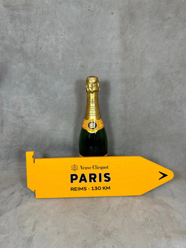 Veuve clicquot panneau bois - veuve,