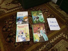 Alice-Bibliothèque Verte -Lot 4 Livres-anciens-caroline Quine