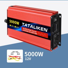 Convertisseur Pur Sinus 5000W 12V→220V - Camping-car, Solaire, Livraison rapide