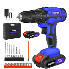 Perceuse Visseuse Sans Fil 21V LED Percussion 2 Batteries 26 Accessoires Outils