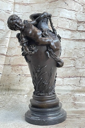 Bronze vase après anglais - bronze,