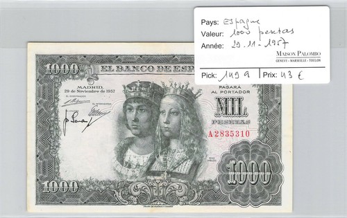 Espagne 1000 pesetas - 1000,