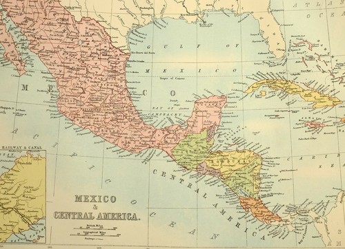 1882 ancien carte mexico - 1882,