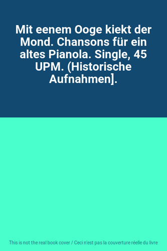 Mit eenem ooge kiekt der - eenem,