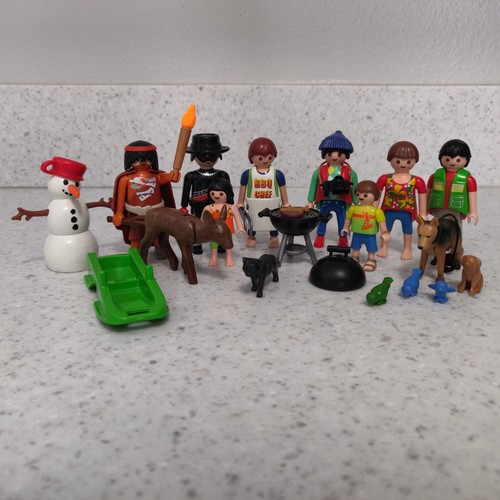 Playmobil figures lot - figures, snowman