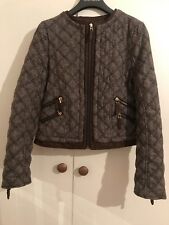 Blazer/veste en tweed marron