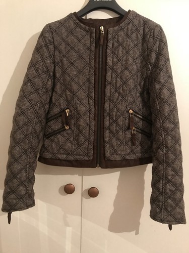 Blazer veste tweed marron - en,