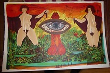 lot lithographies surréalisme fantastique de Pierre Cadiou Dali Magritte 1970's