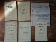 Anciens catalogues tarif Paul