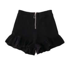 Femme Compatible Avec Short Jeans Mini Falbala Ruche Court Sexy Fin Taille Haute