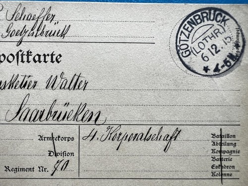Goetzenbruck 1915 ww1 military - ww1,