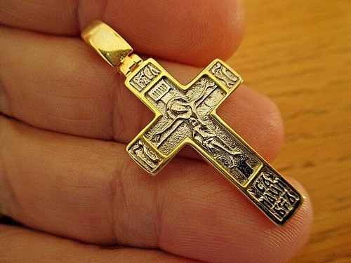 Pendentif croix orthodoxe - pendentif, en