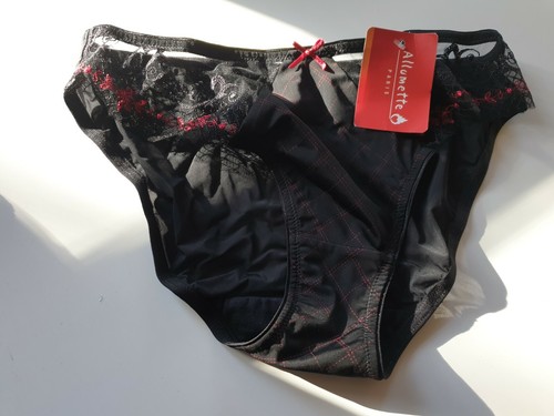 Slip noir rouge - 1, noir/rouge