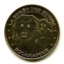 46 ROCAMADOUR Forêt des singes 3, Mère et petit, 2015, Monnaie de Paris