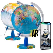 Globe Lumineux 20cm Carte en Anglais Globe Terrestre Interactif avec Applicat...