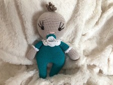 Poupée bébé et sa tétine crocheté main