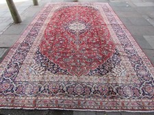 Vintage Traditionnel Main Fabriqué Tapis Oriental Laine Rouge Grand 487x292cm