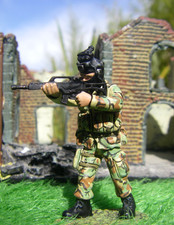 Soldat plomb  "FORCES d'ELITE": Soldat Brigade INFANTERIE MARINE, ESPAGNE..no 36