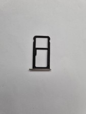 TIROIR SUPPORT CARTE DOUBLE SIM MICROSD DU HUAWEI P10 LITE Gris Argent Origine
