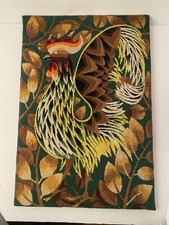 Canevas Coq Tapisserie vintage années 70.