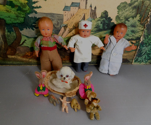 Baigneurs anciens peluches - anciens,