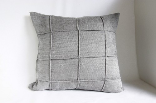Coussin housse grise - housse,