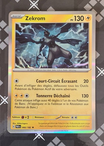 Carte pokemon zekrom 066 182 - pokemon,
