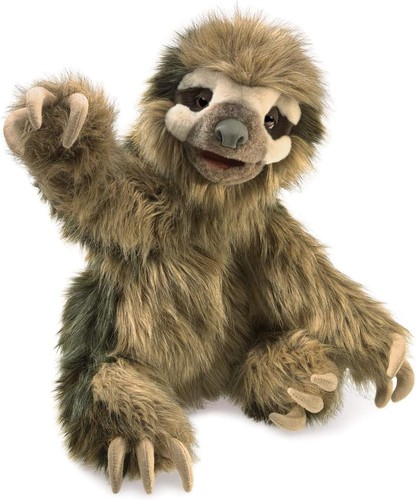 Folkmanis three toed sloth - three-toed,