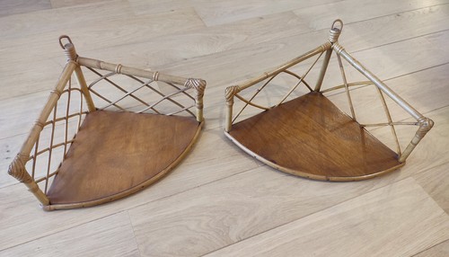 Etagère angle 2 osier - x,