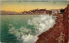 CPA CANNES - La Plage par un