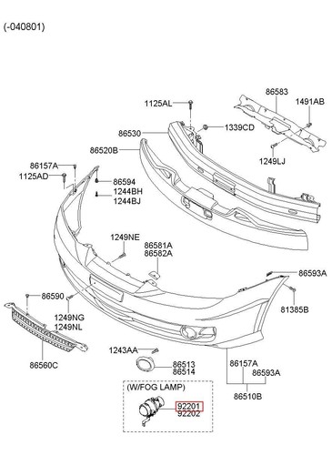 Genuine 922012c000 lamp - genuine,