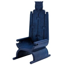 Playmobil trône bleu médiéval accroches château chevalier lâche