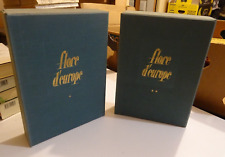FLORE D'EUROPE  2 vol Arbres Arbrisseaux plantes Documents D'Histoire Naturelle