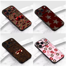 Leopard Lip Cherry Star Coque