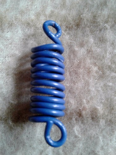 Blue copper dreadlock jewelry - blue,