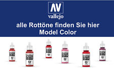 Tous Les Tons De Rouge - Peintures De Modèle De Haute Qualité Vallejo