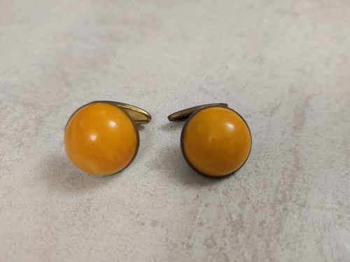 Boutons manchette ambre - de, en